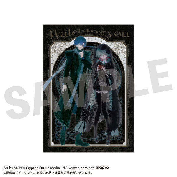 『STEAKA ヲチラレ』初音ミク×オバケン クリアポスター ゼロ&アオ