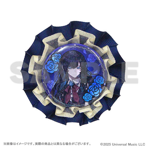 『Ado』缶バッジ付きロゼットリボンキーホルダー