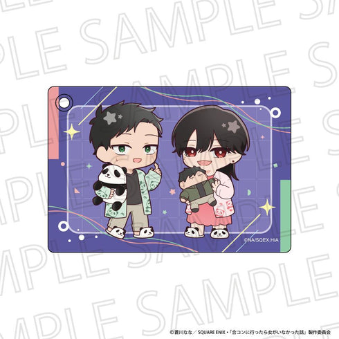 『合コンに行ったら女がいなかった話』りらたいむ 合皮パスケース 蘇芳・常盤