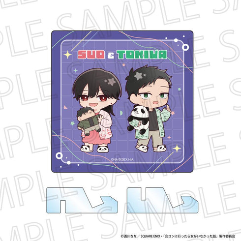 『合コンに行ったら女がいなかった話』りらたいむ アクリルコースター 蘇芳・常盤