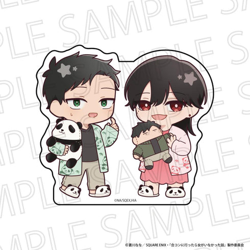 『合コンに行ったら女がいなかった話』りらたいむ アクリルブロック 蘇芳・常盤