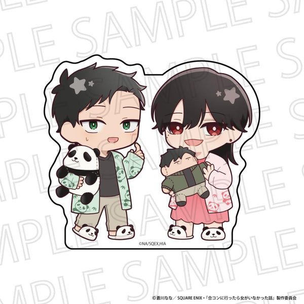 『合コンに行ったら女がいなかった話』りらたいむ アクリルブロック 蘇芳・常盤