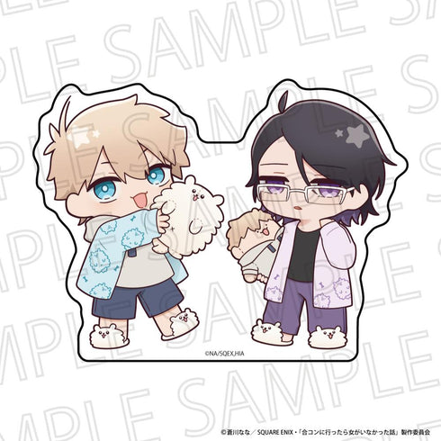 『合コンに行ったら女がいなかった話』りらたいむ アクリルブロック 藤・浅葱