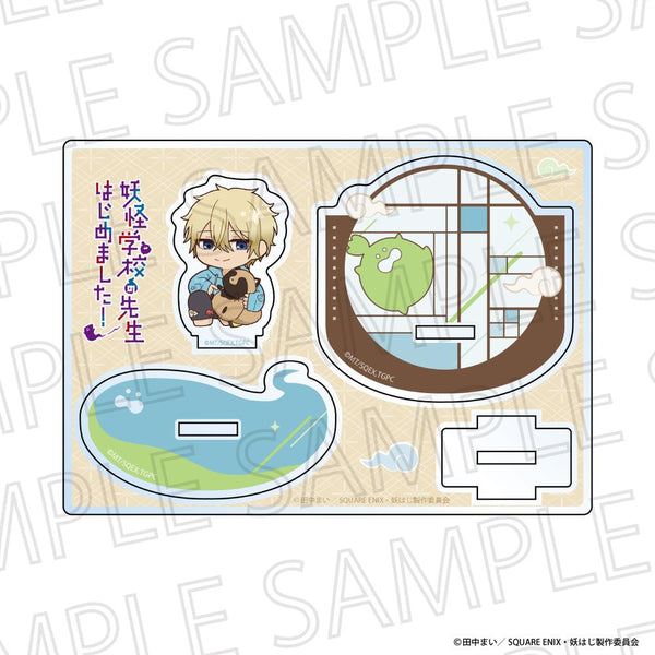 『妖怪学校の先生はじめました!』りらたいむ ふらふらアクリルスタンド 佐野 命・狸塚 豆吉