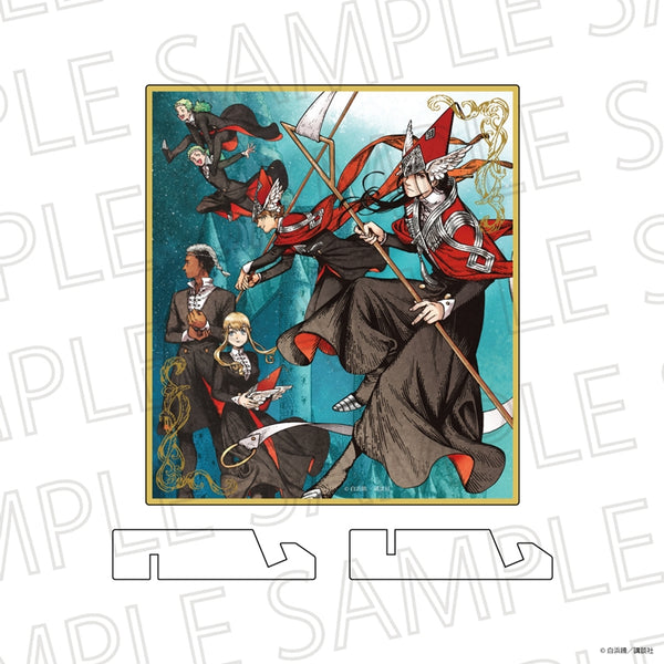 "The Atelier of the Pointed Hat" Acrylic Art on Cardstock: The Magic Police Knights