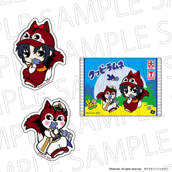 『クッピーラムネ×IDOLiSH7 (アイドリッシュ7)』ダイカットステッカーセット ラム&和泉一織