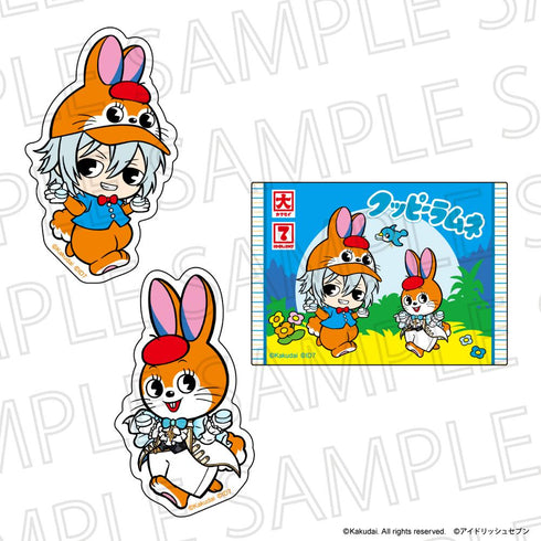 『クッピーラムネ×IDOLiSH7 (アイドリッシュ7)』ダイカットステッカーセット クッピー&四葉環