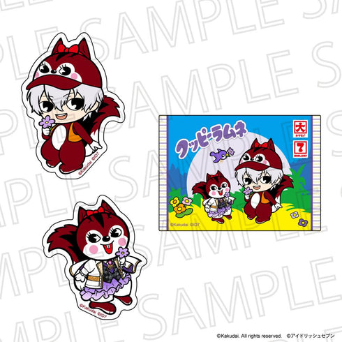 『クッピーラムネ×IDOLiSH7 (アイドリッシュ7)』ダイカットステッカーセット ラム&逢坂壮五