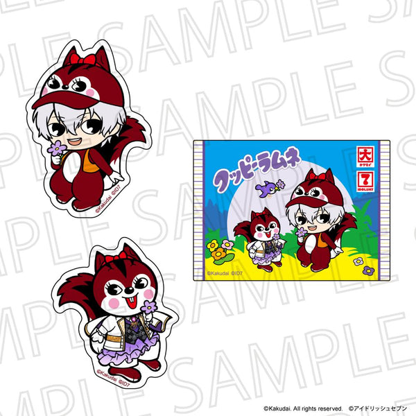 『クッピーラムネ×IDOLiSH7 (アイドリッシュ7)』ダイカットステッカーセット ラム&逢坂壮五