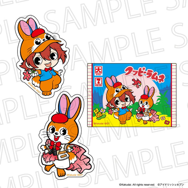 『クッピーラムネ×IDOLiSH7 (アイドリッシュ7)』ダイカットステッカーセット クッピー&七瀬陸