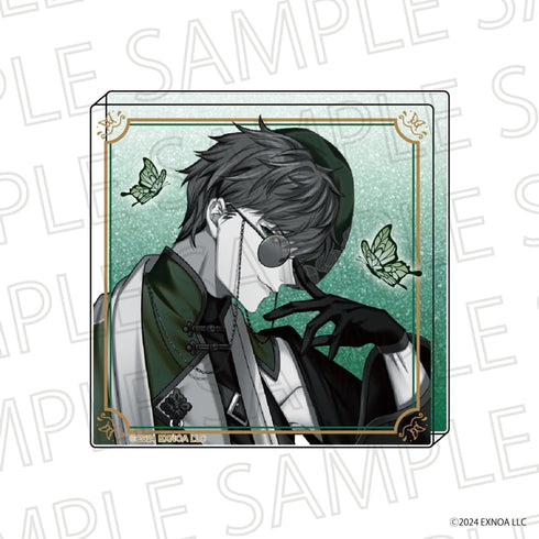 『夢幻楼と眠れぬ蝶』アクリルブロック 狛谷獅子雄