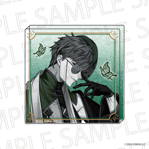 『夢幻楼と眠れぬ蝶』アクリルブロック 狛谷獅子雄