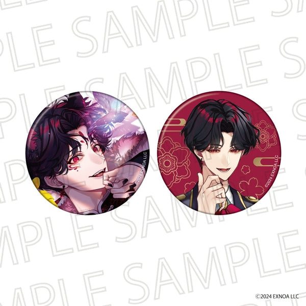 『夢幻楼と眠れぬ蝶』カンバッジセット 東狐葛葉