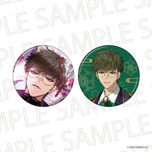 『夢幻楼と眠れぬ蝶』カンバッジセット 狛谷獅子雄