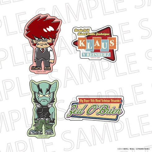 "Blood Blockade Battlefront (Illustrator Collaboration)" Sticker Set A: Klaus V. Reinhartz / Zed O'Brien