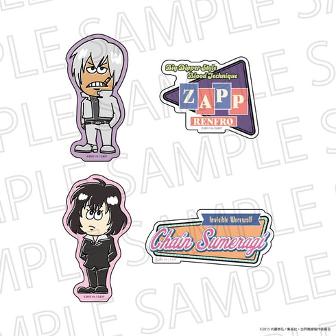 "Blood Blockade Battlefront (Illustrator Collaboration)" Sticker Set C: Zap Renfrow / Chain Kou