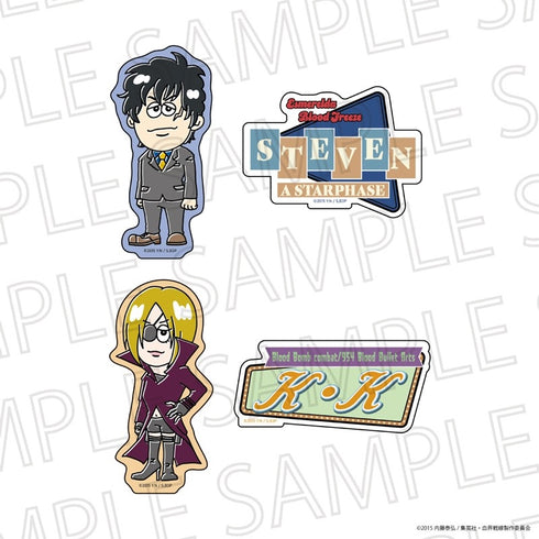 "Blood Blockade Battlefront (Illustrator Collaboration)" Sticker Set D: Steven A. Starphase / K.K.