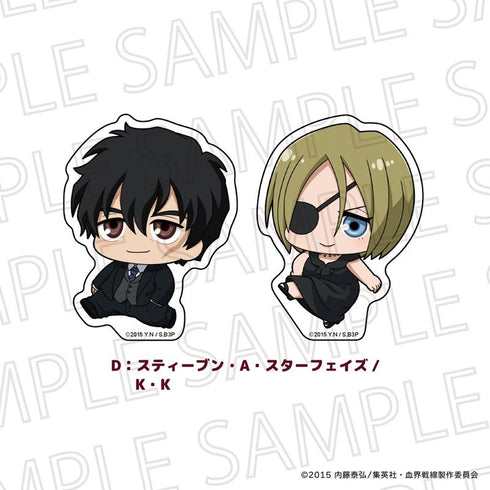 『血界戦線』ぷちてく ステッカーセットD:スティーブン・A・スターフェイズ/K・K