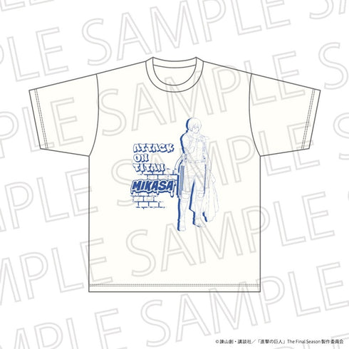 『進撃の巨人 The Final Season』BIGシルエットTシャツ ミカサ・アッカーマン Mサイズ