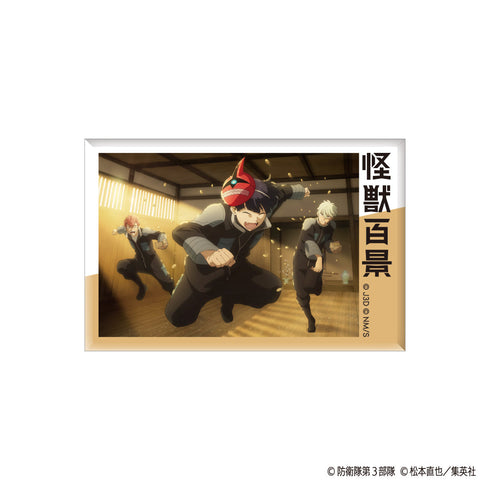 『怪獣8号 2期』怪獣百景 スクエア缶バッジ 02