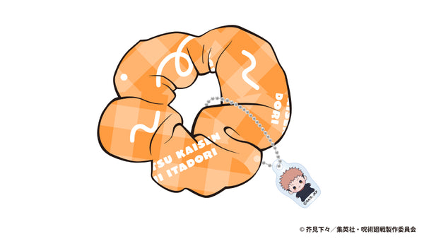 『呪術廻戦』5周年 もっちび チャーム付きシュシュ 虎杖悠仁