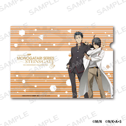 『化物語×STEINS;GATE』A4クリアファイル 阿良々木暦×岡部倫太郎