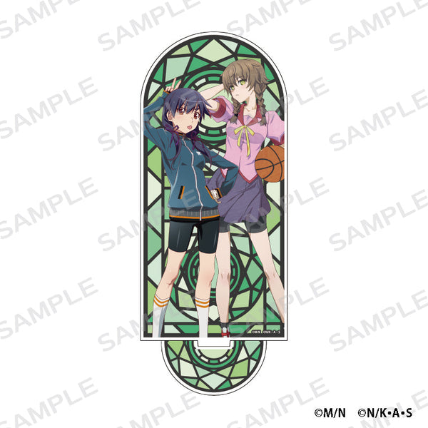 『化物語×STEINS;GATE』ホログラムアクリルスタンド 神原駿河×阿万音鈴羽