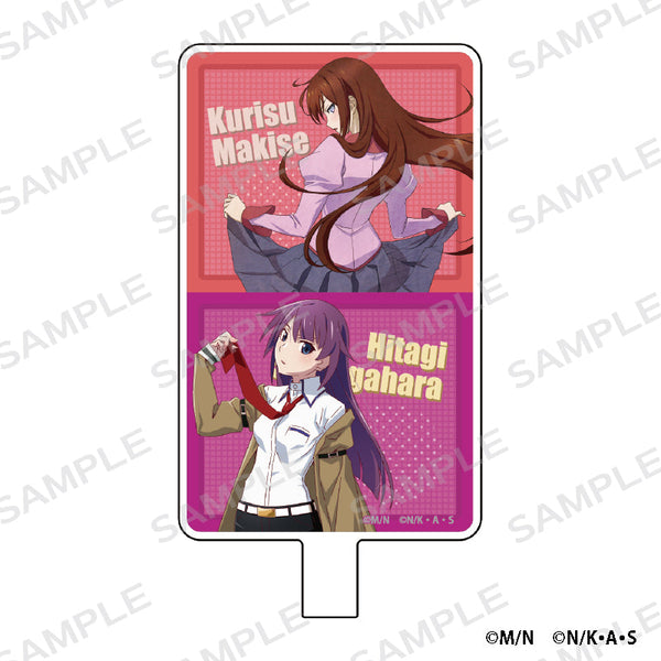 『化物語×STEINS;GATE』スマホショルダー付フォンタブ 戦場ヶ原ひたぎ×牧瀬紅莉栖