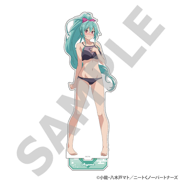 『ニートくノーとなぜか同棲はじめました』BIGアクリルフィギュアスタンド (彩夢 水着ver.)
