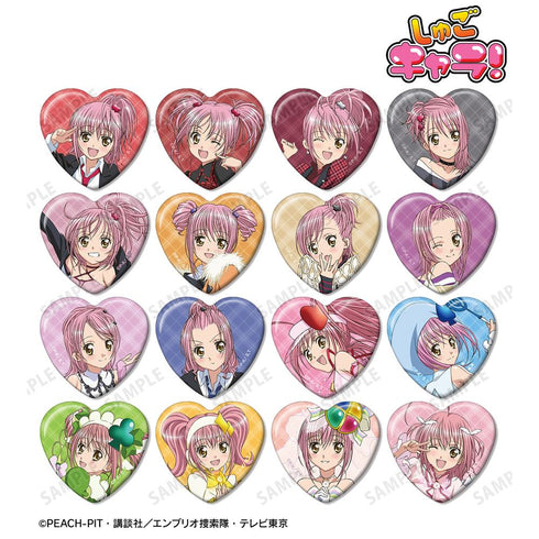 『しゅごキャラ!』トレーディングハート型缶バッジ(単位/BOX)【202507再販】