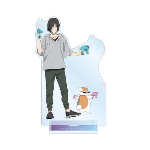 『夏目友人帳』描き下ろし 的場静司&ニャンコ先生 シャボン玉ver. 特大アクリルスタンド