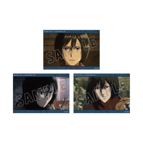 『進撃の巨人』ミカサ 場面写ブロマイド3枚セット