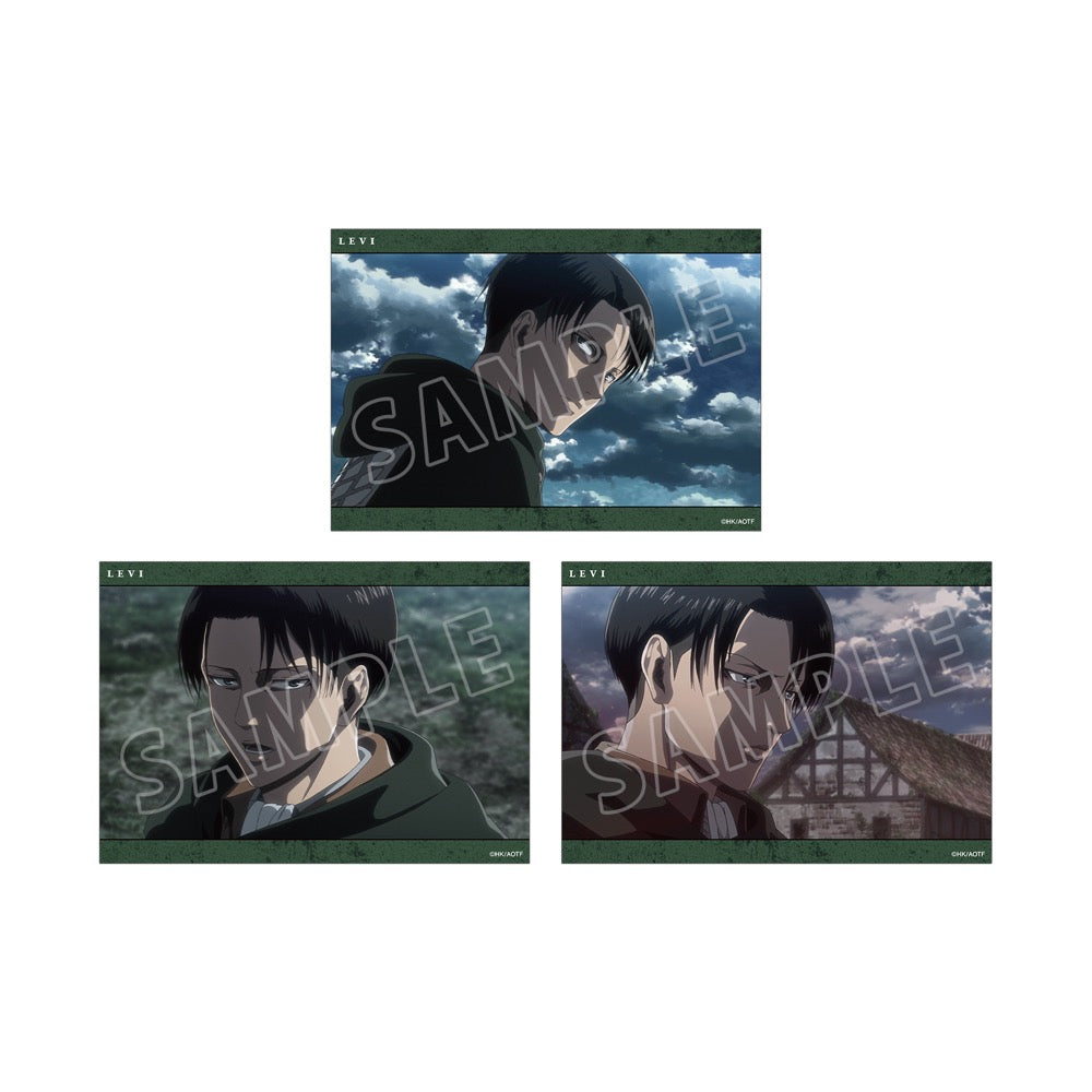 進撃の巨人』リヴァイ 場面写ブロマイド3枚セット – Anime Store JP
