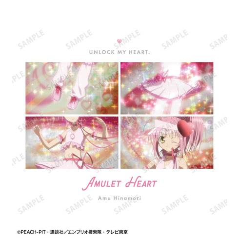 『しゅごキャラ!』アミュレットハート アンロック場面写Tシャツメンズ