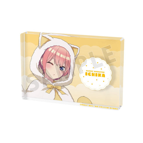 『五等分の花嫁』描き下ろし 中野一花 動物もこもこ着ぐるみver. アクリルブロック