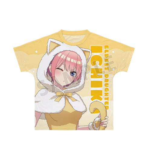 『五等分の花嫁』描き下ろし 中野一花 動物もこもこ着ぐるみver. フルグラフィックTシャツユニセックス【202501再販】