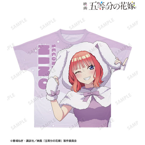 『五等分の花嫁』描き下ろし 中野二乃 動物もこもこ着ぐるみver. フルグラフィックTシャツユニセックス