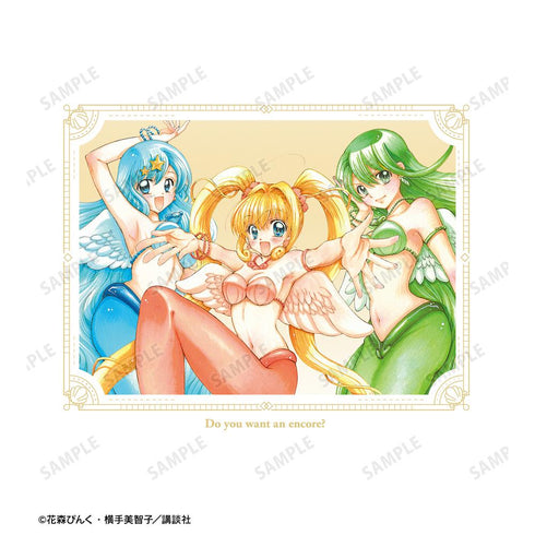 『ぴちぴちピッチ』花森ぴんく先生 描き下ろし 集合 羽を纏ったマーメイドver. Tシャツメンズ【202502再販】