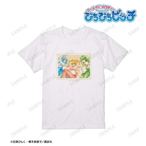 『ぴちぴちピッチ』花森ぴんく先生 描き下ろし 集合 羽を纏ったマーメイドver. Tシャツメンズ