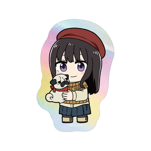 『リコリス・リコイル』描き起こし 井ノ上たきな Art by 荒* ちびキャラ オーロラステッカー ver.D