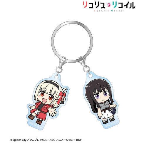 『リコリス・リコイル』描き起こし 錦木千束&井ノ上たきな Art by 荒* ちびキャラ 2連アクリルキーホルダー ver.C【202511再販】