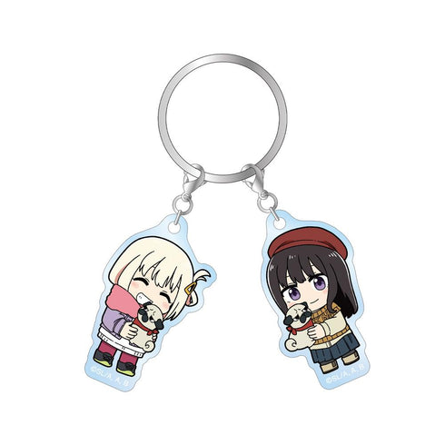 『リコリス・リコイル』描き起こし 錦木千束&井ノ上たきな Art by 荒* ちびキャラ 2連アクリルキーホルダー ver.D【202511再販】