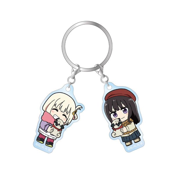 『リコリス・リコイル』描き起こし 錦木千束&井ノ上たきな Art by 荒* ちびキャラ 2連アクリルキーホルダー ver.D【202511再販】