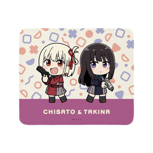 『リコリス・リコイル』描き起こし 錦木千束&井ノ上たきな Art by 荒* ちびキャラ マウスパッド ver.A【202511再販】