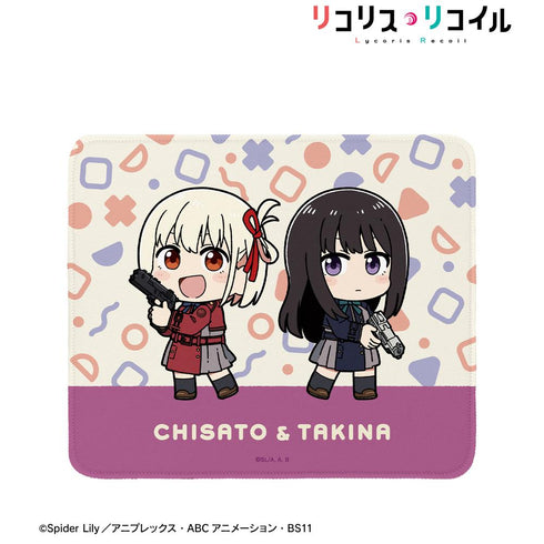 『リコリス・リコイル』描き起こし 錦木千束&井ノ上たきな Art by 荒* ちびキャラ マウスパッド ver.A【202504再販】