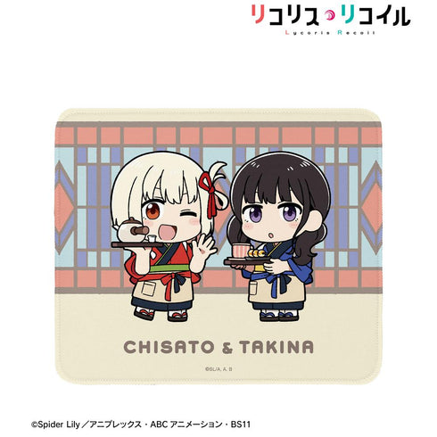 『リコリス・リコイル』描き起こし 錦木千束&井ノ上たきな Art by 荒* ちびキャラ マウスパッド ver.B【202504再販】