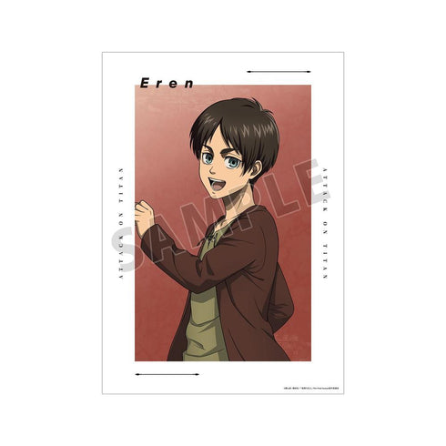 『進撃の巨人』描き下ろし エレン 過去ver. A3マット加工ポスター【202604再販】
