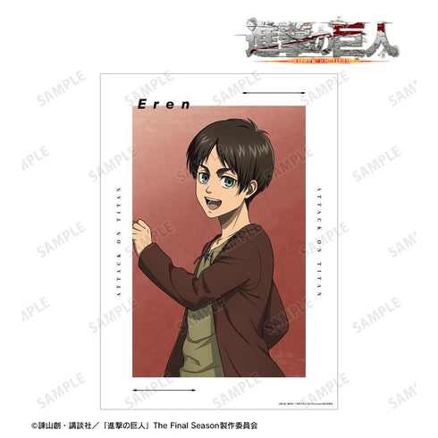 『進撃の巨人』描き下ろし エレン 過去ver. A3マット加工ポスター【202512再販】