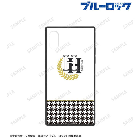 『ブルーロック』白宝高校校章 スクエア強化ガラスiPhoneケース【202503再販】