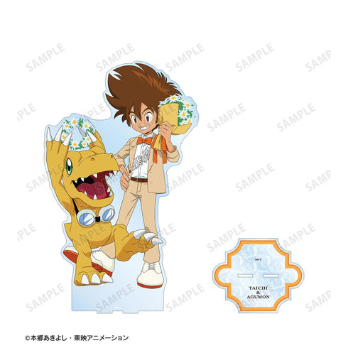 『デジモンアドベンチャー』描き下ろし 八神太一&アグモン 25th Anniversary ver. 特大アクリルスタンド【202503再販】